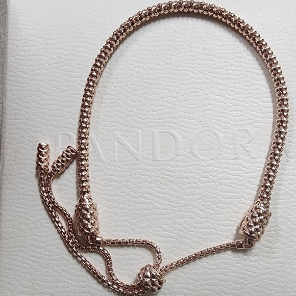 Pandora Studded Chain Slider Bracelet - Picture 3 of 5